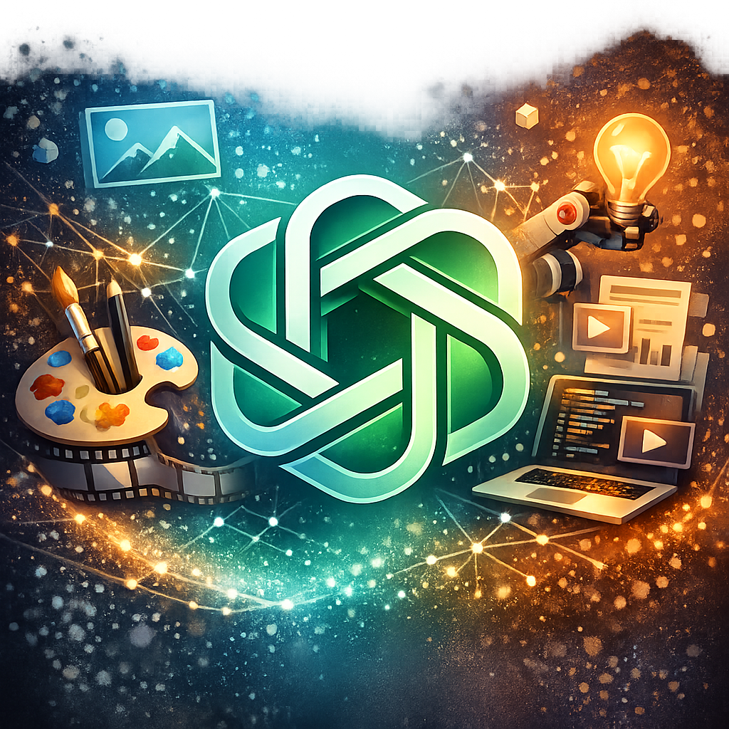 ChatGPT logo representing AI content generation partnership