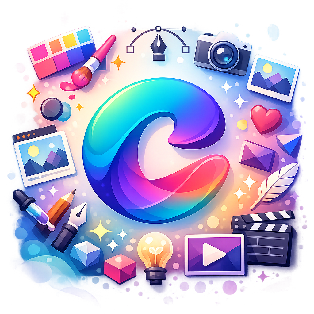 Canva logo representing design and visual content tools