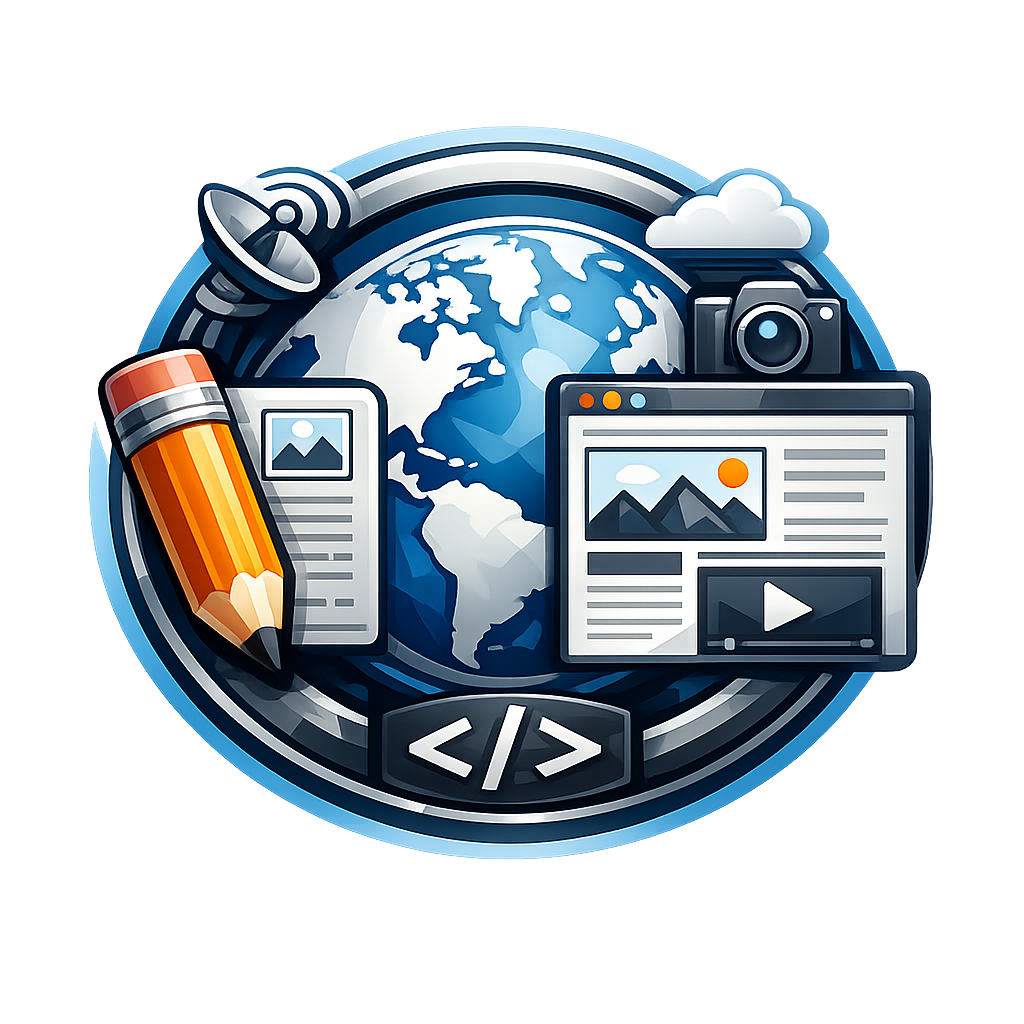 WordPress logo representing blogging and website platform